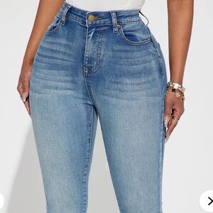 Fashion Nova Light Blue Skinny Jeans